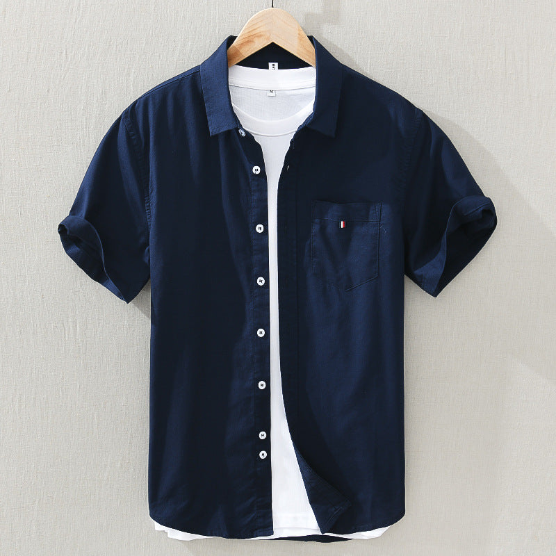 Blue short sleeve shirt