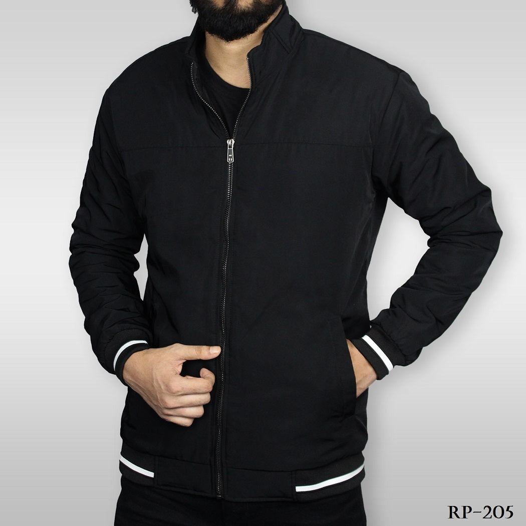 Black RP High Neck Men Jacket