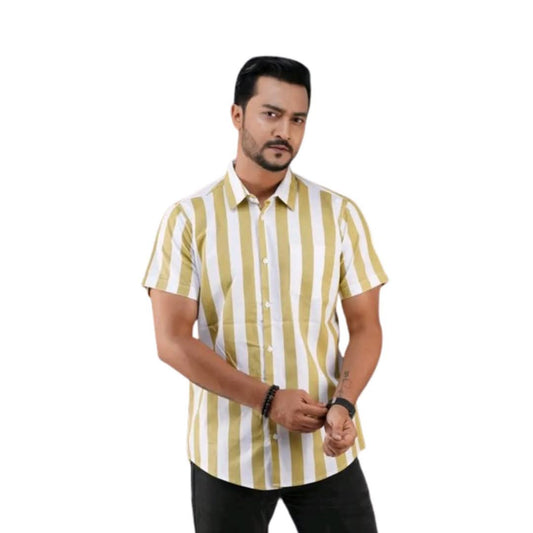 Half Sleeve  Stripe Shirt 8