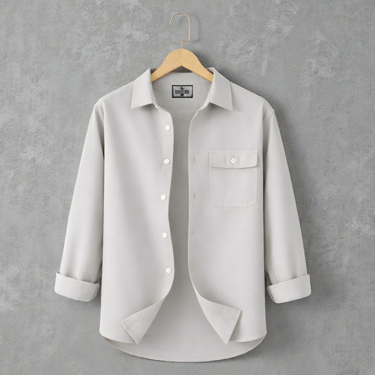 Single Pocket Casual Shirt - Ash