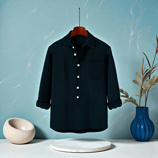 Luxury Full Sleeve Cord Katua -Midnight Teal