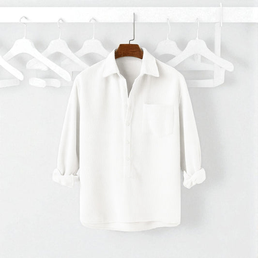 Luxury Full Sleeve Cord Katua -White