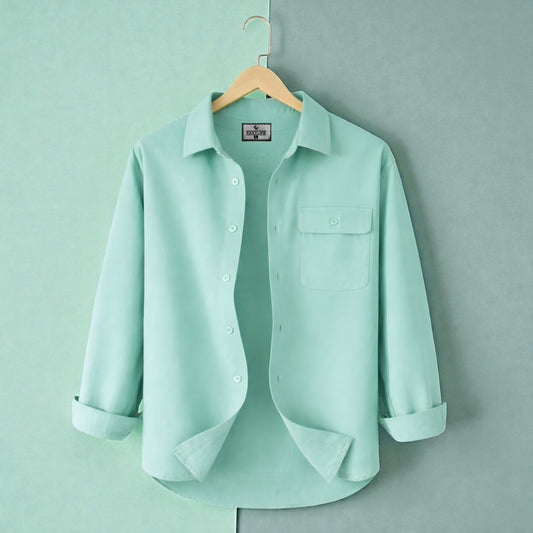 Single Pocket Casual Shirt - Sea