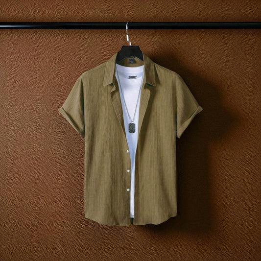 Coffee Color Viscox Shirt