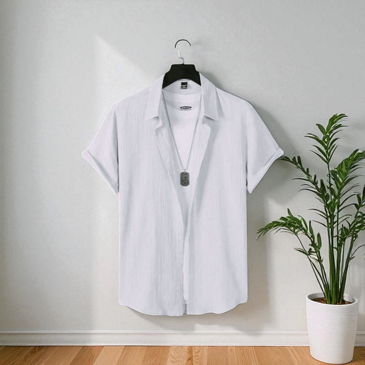 White Color Viscox Shirt