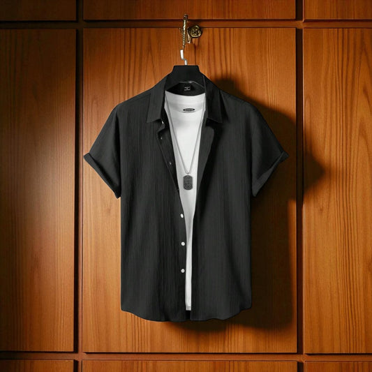 Black Color Viscox Shirt